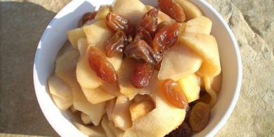 Frutta cotta con uvetta: ricetta solare 18 frutta cotta