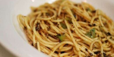 spaghetti peperoncini e bottarga
