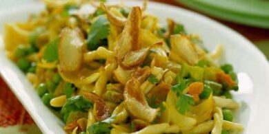 trofie piselli curry e zenzero fritto ricetta afrodisiaca