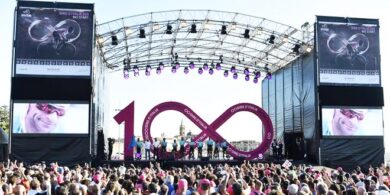Giro d'Italia 2017 - maglia rosa a Pöstlberger 9 giro d'Italia 2017 partenza