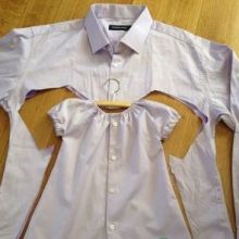 riciclo creativo vestito bimba